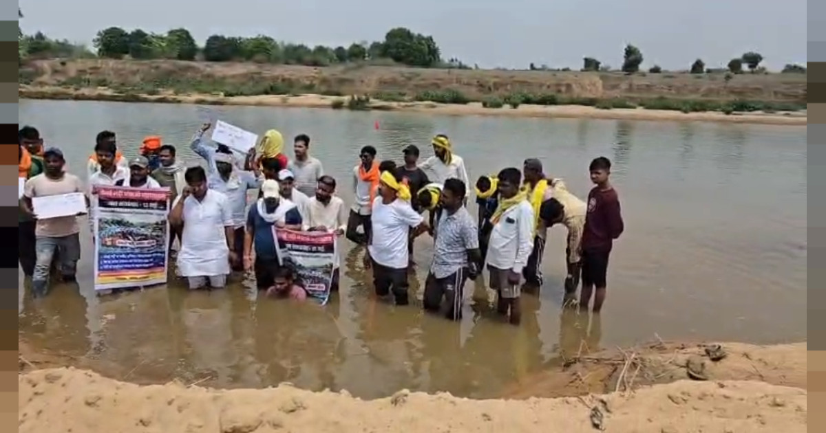 केवई नदी को बचाने के लिए युवाओं का,जल सत्याग्रह,चंगेरी में उठी विरोध की लहर