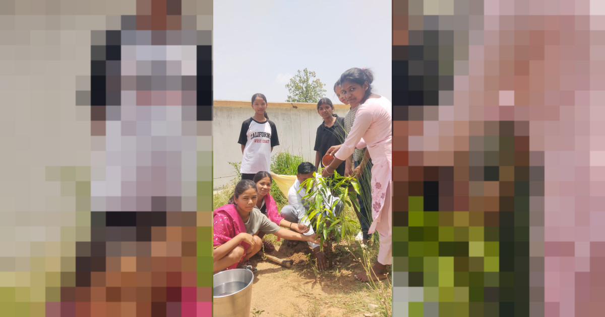 जनभागीदारी अभियान के तहत किया गया पौधरोपण