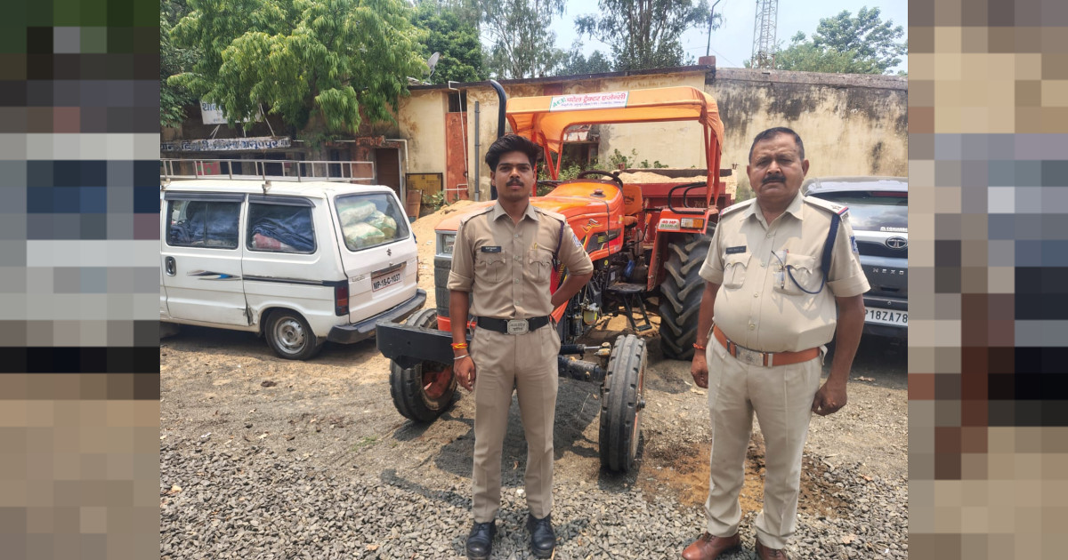 थाना बिजुरी पुलिस द्वारा अवैध रेत परिवहन के विरुद्ध प्रभावी कार्रवाई, लगभग ₹5,05,000 का मशरूका जप्त
