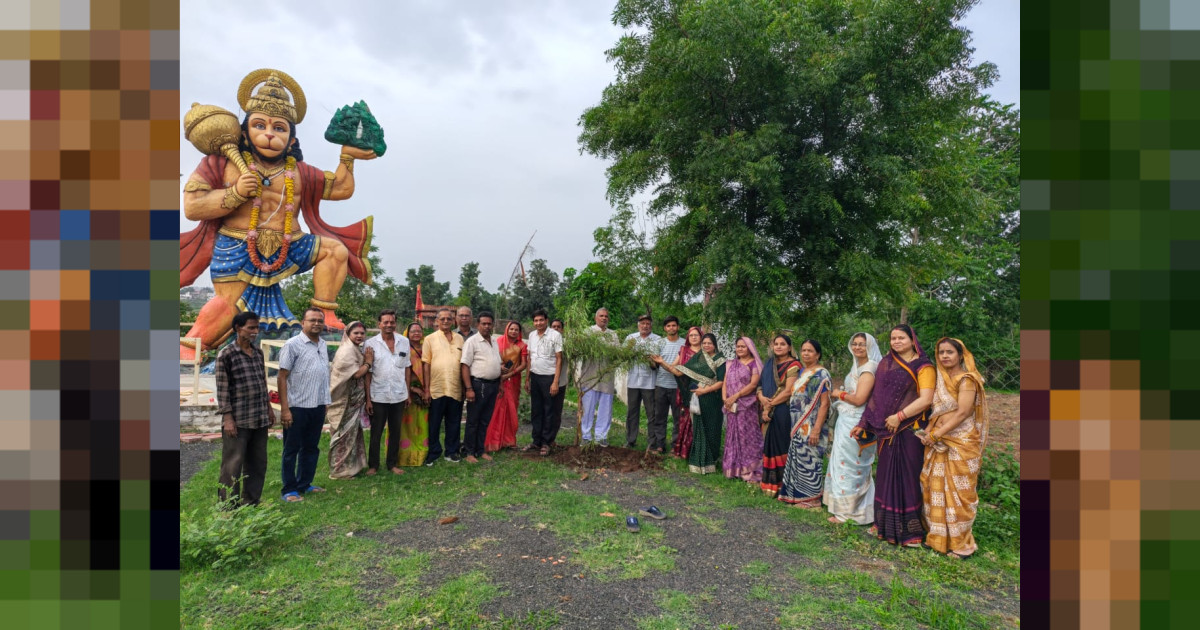 कसौधन समाज ने वृक्ष लगा कर पर्यावरण का दिया संदेश