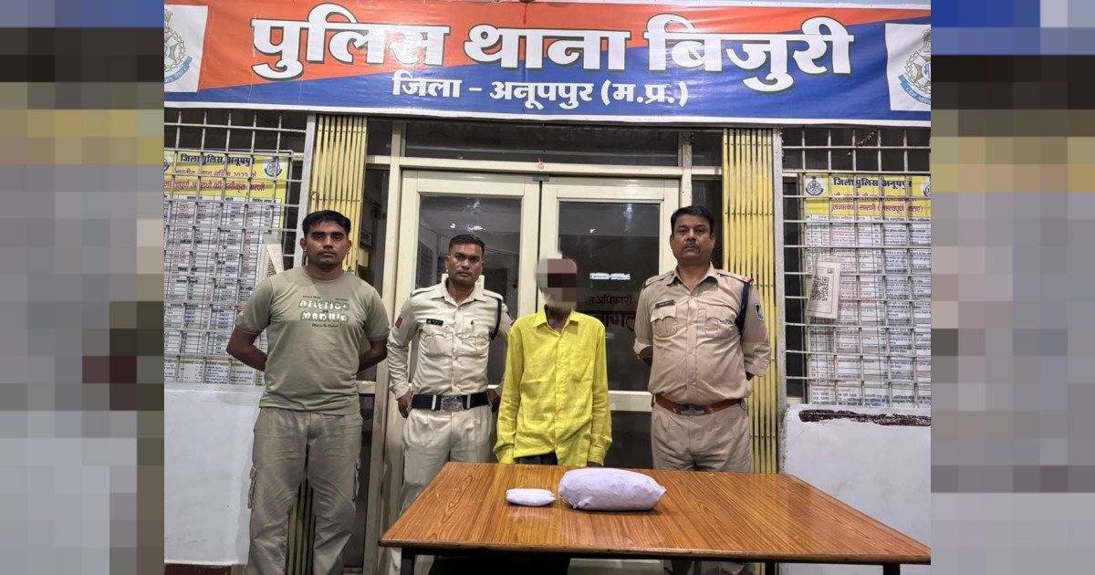 नशे के खिलाफ बिजुरी पुलिस का बड़ा प्रहार: गांजा और अवैध महुआ शराब के साथ दो आरोपी गिरफ्तार