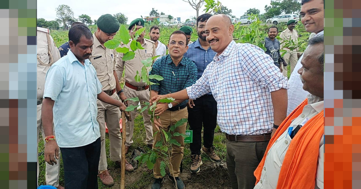 परसाही नाला में हुआ जिला स्तरीय वन महोत्सव का आयोजन जिले में इस मानसून चलेगा वृहद वृक्षारोपण अभियान