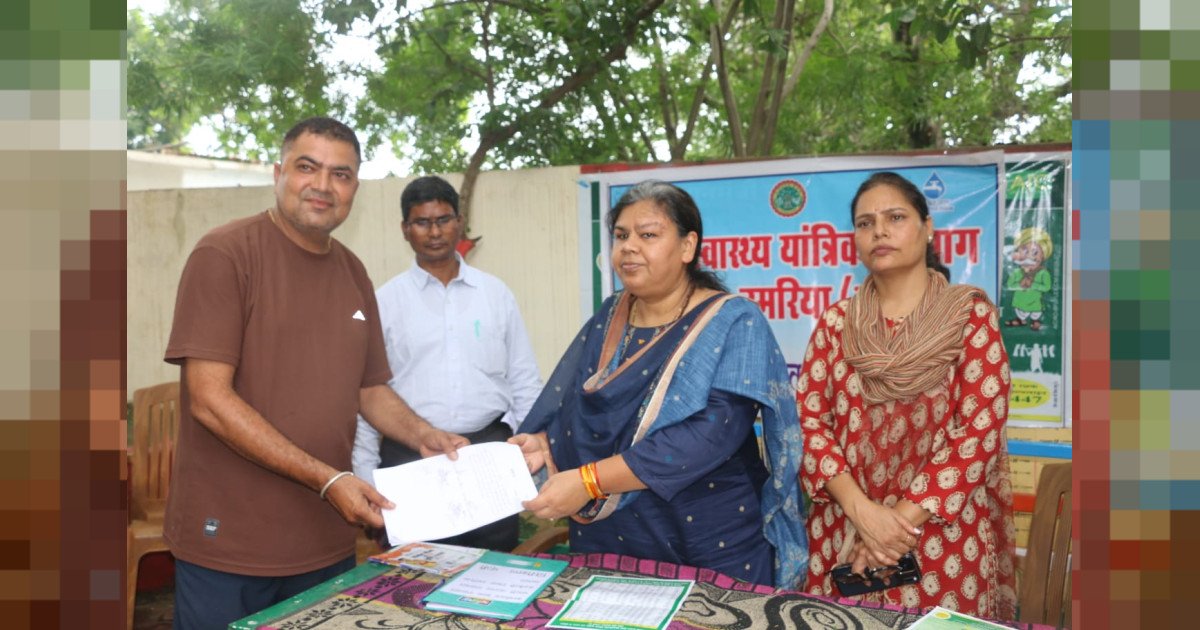 आयुक्त शहडोल संभाग ने एकल नल जल योजना ग्राम पंचायत पठारी को सौंपी