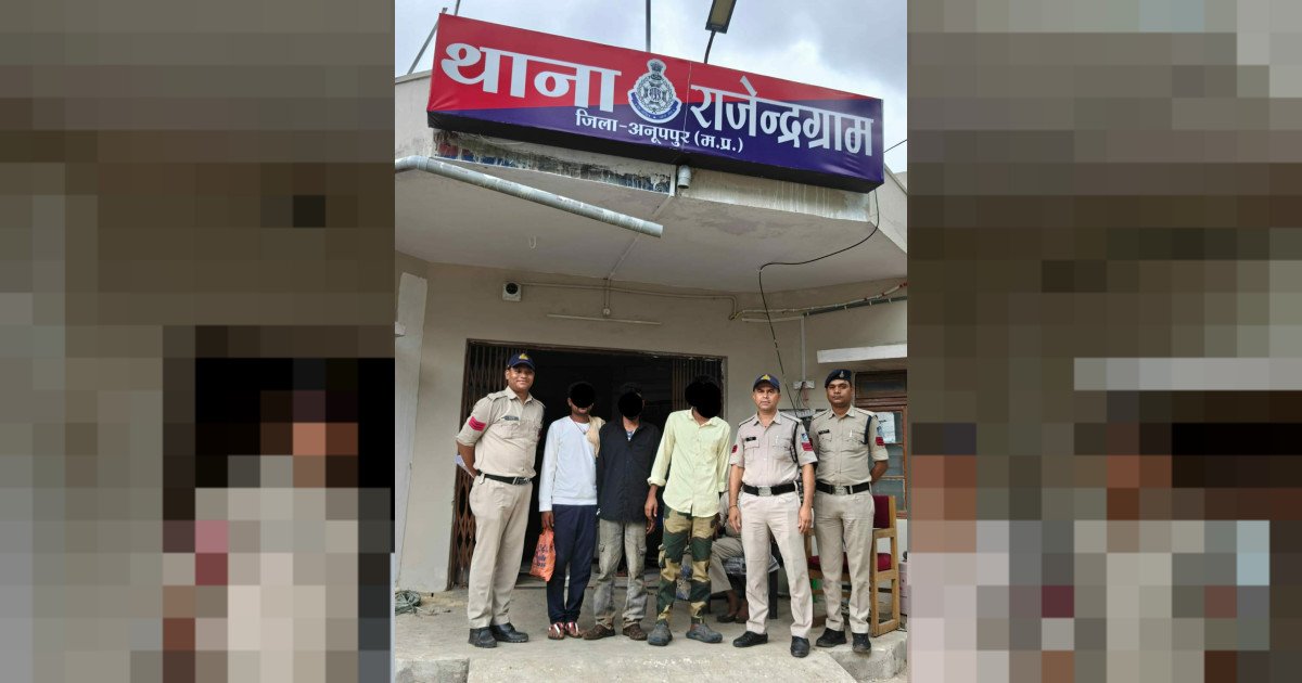 थाना राजेन्द्रग्राम के द्वारा कौम्बिंग गस्त दौरान 03 स्थाई वारंट तामील कर वारण्टियो को हिरासत में लेकर माननीय न्यायालय राजेन्द्रग्राम पेश किया गया ।