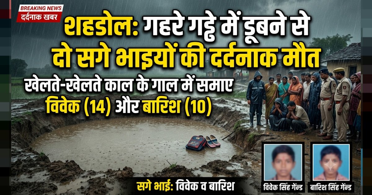 खेलते-खेलते काल के गाल में समाए दो भाई, गहरे गड्ढे में डूबने से दर्दनाक मौत