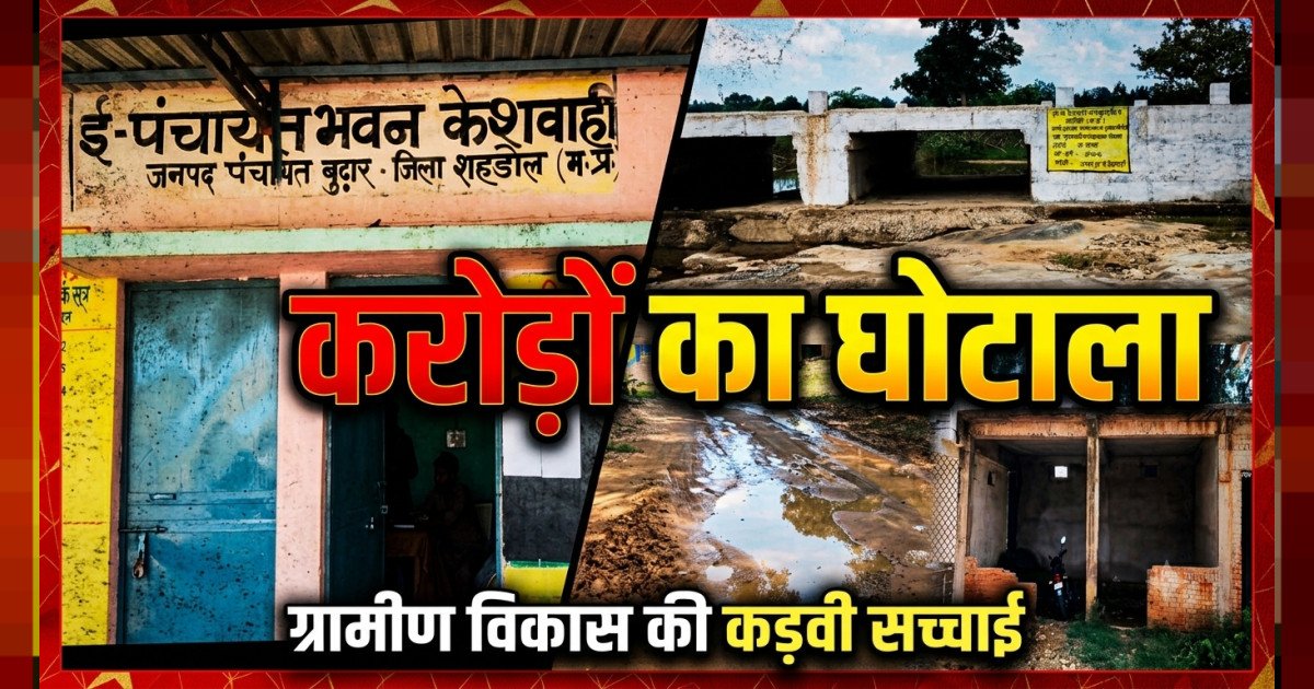 कमीशनखोरी की भेंट चढ़ा विकास,केशवाही पंचायत में करोड़ों का भ्रष्टाचार उजागर